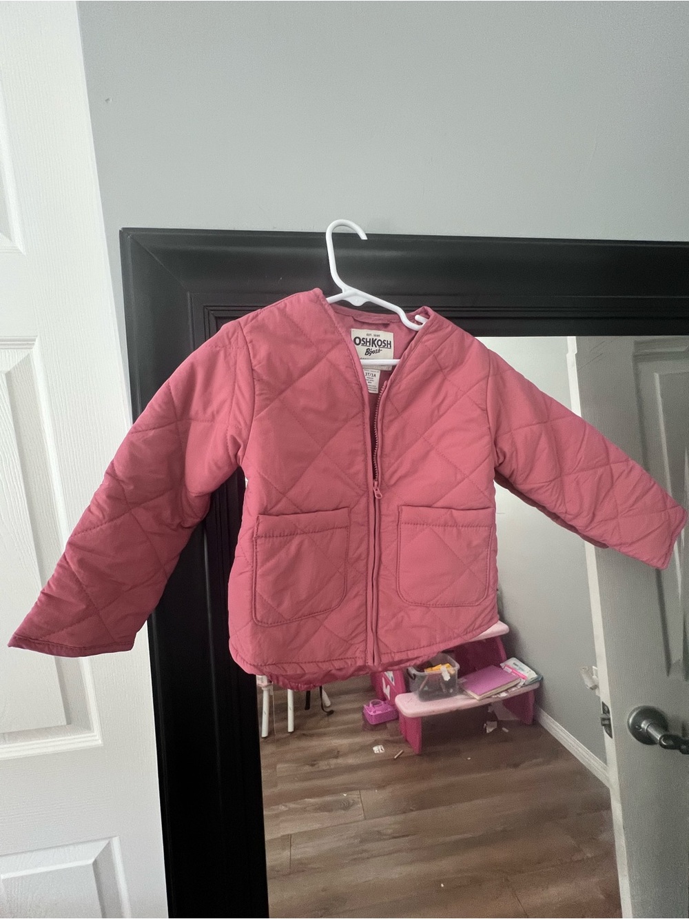 OshKosh B'gosh Rose Quilted Hooded Puffer Jacket